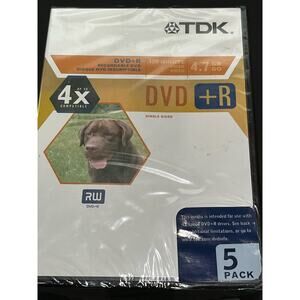 5 pack of recordable DVD